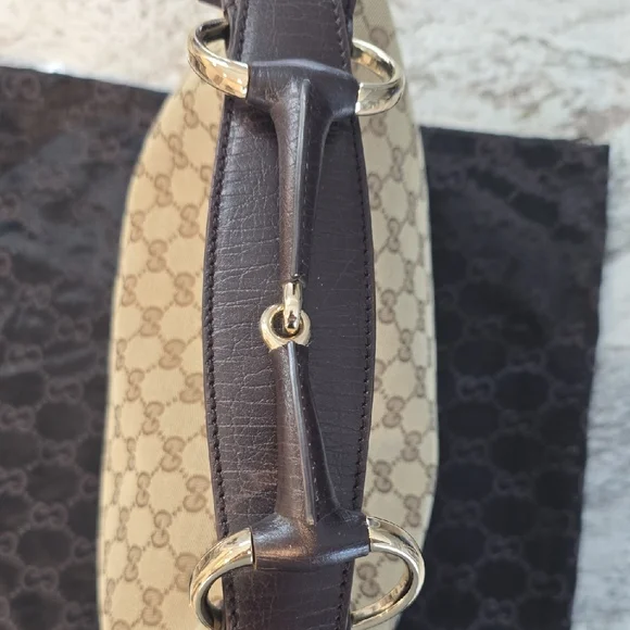 Gucci Beige and Dark Brown Shoulder Bag - Picture 7 of 17